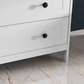 Συρταριέρα HOMCOM με 5 ξύλινα συρτάρια εξοικονόμησης χώρου και αντι... Συρταριέρα HOMCOM με 5 ξύλινα συρτάρια εξοικονόμησης χώρου και αντι...