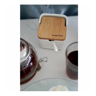 Δοχείο για Ζάχαρη με Κουτάλι από Πορσελάνη KonigHOFFER 5903313430524 Δοχείο για Ζάχαρη με Κουτάλι από Πορσελάνη KonigHOFFER 5903313430524