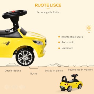 HOMCOM Ride-on Toy Car for Children, Μουσική και Φώτα, Ηλικία 18-36...