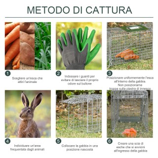 Πτυσσόμενη Μεταλλική Παγίδα - Κλουβί Ζώων με 2 Πόρτες 81 x 26 x 34.... Πτυσσόμενη Μεταλλική Παγίδα - Κλουβί Ζώων με 2 Πόρτες 81 x 26 x 34....