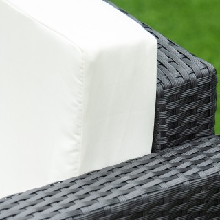 Outsunny Σετ κήπου 4 τεμαχίων από Rattan PE και ατσάλι, με καναπέ, ...