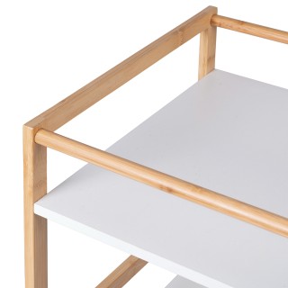 Galileo Πολυλειτουργικό καρότσι 3 επιπέδων από μπαμπού και ξύλο με ...