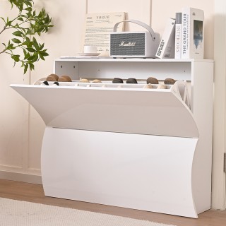 Shally Dogan  Παπουτσοθήκη Εισόδου σε Γυαλιστερό Ξύλο ONDE 2 Πόρτες...