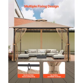 VEVOR Αντικατάσταση Δικτυωτού Δικτύου Κιόσκι 10x12x7 ft LTWZDL10FT1...