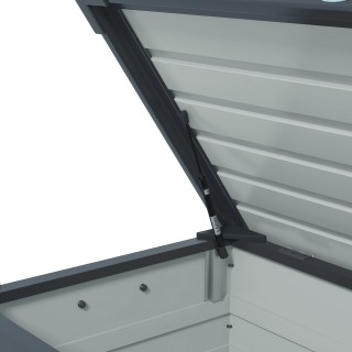 Outsunny Εξωτερικό μπαούλο 295L με κλειδαριά και 2 λαβές, από γαλβ... Outsunny Εξωτερικό μπαούλο 295L με κλειδαριά και 2 λαβές, από γαλβ...