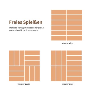 Costway Σετ 27 Διασυνδεόμενα Πλακάκια από Ξύλο Ακακίας για Ανακαίνι...