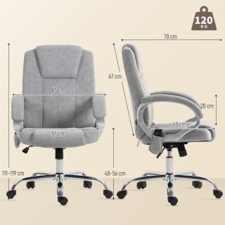 HOMCOM Καρέκλα Γραφείου Μασάζ 4 Σημείων με Θέρμανση και Εξαγώγιμο Υ... HOMCOM Καρέκλα Γραφείου Μασάζ 4 Σημείων με Θέρμανση και Εξαγώγιμο Υ...