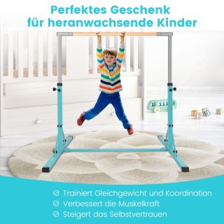 Costway Ανθεκτική και Σταθερή Γυμναστική Μπάρα για Παιδιά με Ρυθμιζ...