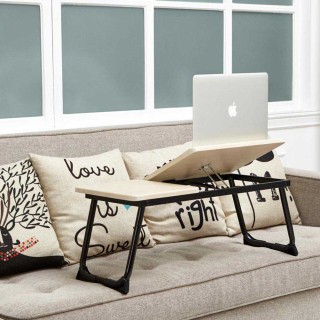 BAKAJI  Πτυσσόμενο τραπεζάκι κρεβατιού καναπέ για φορητό υπολογιστή...