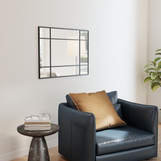 HOMCOM Καθρέφτης Τοίχου Στυλ Παράθυρο με Κατακόρυφη και Οριζόντια Τ... HOMCOM Καθρέφτης Τοίχου Στυλ Παράθυρο με Κατακόρυφη και Οριζόντια Τ...