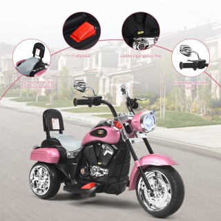 Costway Παιδική Μοτοσικλέτα με Τρία Τροχούς και Φώτα για Ατελείωτη ...