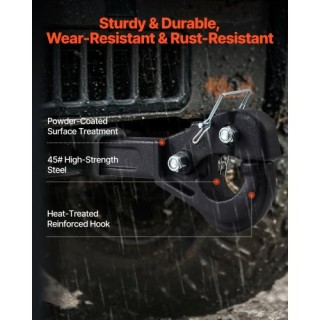 VEVOR Πείρος ρυμούλκησης 2 ιντσών Υποδοχή Γάντζου 2.5-3 ιντσών Δακτ...