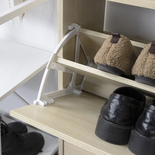 BAKAJI Ντουλάπα παπουτσιών 3 φύλλων με ράφια διπλού βάθους, χρώμα ... BAKAJI Ντουλάπα παπουτσιών 3 φύλλων με ράφια διπλού βάθους, χρώμα ...