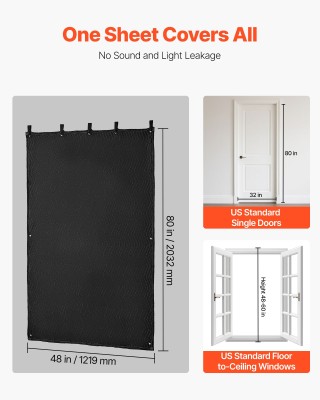 VEVOR Ηχομονωτική Κουβέρτα 80 x 48 in με Μεταλλικούς Κρίκους για Θε... VEVOR Ηχομονωτική Κουβέρτα 80 x 48 in με Μεταλλικούς Κρίκους για Θε...