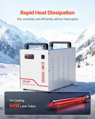 VEVOR Βιομηχανικός Ψύκτης Νερού CW-3000 με Δεξαμενή 9L & Μέγ. Ροή 1... VEVOR Βιομηχανικός Ψύκτης Νερού CW-3000 με Δεξαμενή 9L & Μέγ. Ροή 1...