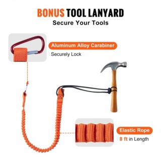 VEVOR Ράχγκος Κορμός Ατσάλινης Καρδιάς 16mm 3.6m για Ασφάλεια πτώση...