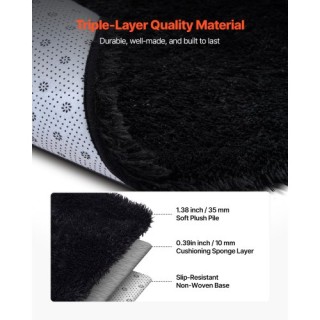 VEVOR Μαύρο Πουπουλένιο Χαλί 2,44 x 3,05μ - Μη-Ολισθηρό, Μη-Απολεπι... VEVOR Μαύρο Πουπουλένιο Χαλί 2,44 x 3,05μ - Μη-Ολισθηρό, Μη-Απολεπι...
