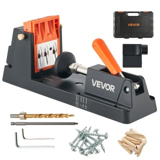 VEVOR Σετ Οδηγού Κρυφών Βιδών Pocket Hole Jig Ρυθμιζόμενο 12,7–38,1...
