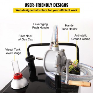 Δεξαμενή Καυσίμου VEVOR 35 Γαλόνια με Αντλία και Ρόδες  SYJYCHSGJL4...