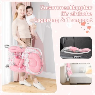 Costway 2-σε-1 Κάθισμα Κούνιας και Ρηλάξ για Μωρά BC10230PI