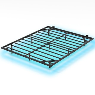 Costway Μεταλλικό Πλαίσιο Κρεβατιού Queen Size με LED Φώτα 160 x 20... Costway Μεταλλικό Πλαίσιο Κρεβατιού Queen Size με LED Φώτα 160 x 20...
