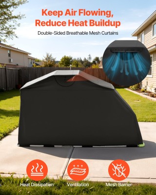 VEVOR Καταφύγιο Μοτοσικλέτας με Κλείδωμα Ασφαλείας, Σκηνή 600D Oxfo...