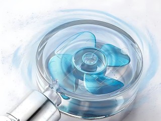 Τηλέφωνο Ντους με Αντικαταστάσιμο Φίλτρο Turbo και Ενσωματωμένο Ανε...