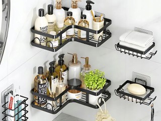 Verk group Σετ Μπάνιου με 3 x Φιόγκοι και  2 x Κρεμαστές Επιφάνειες...