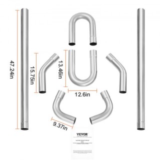 VEVOR Σετ Εξάτμισης 8 Τεμαχίων με Σύνδεση Slip-Fit DZPQGTJ8PCS3YQ... VEVOR Σετ Εξάτμισης 8 Τεμαχίων με Σύνδεση Slip-Fit DZPQGTJ8PCS3YQ...