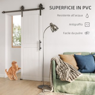 HOMCOM Συρόμενη Πόρτα σε Ρουστίκ Στυλ με Οδηγό και Χερούλι από Ξύλο... HOMCOM Συρόμενη Πόρτα σε Ρουστίκ Στυλ με Οδηγό και Χερούλι από Ξύλο...