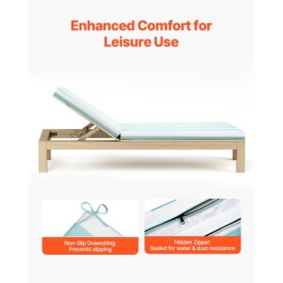 VEVOR Σετ 2 Αδιάβροχα Μαξιλάρια Ξαπλώστρας Εξωτερικού Χώρου 80x26 ι...