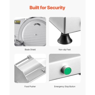 VEVOR Ηλεκτρικός Κόφτης Κρεάτων 180W 10 ιντσών για Αλλαντικά, Ψωμί ... VEVOR Ηλεκτρικός Κόφτης Κρεάτων 180W 10 ιντσών για Αλλαντικά, Ψωμί ...