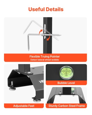 VEVOR Ζυγοσταθμιστής Μοτοσικλετών 40kg, με Ρυθμιζόμενα Κωνικά Κέντρ... VEVOR Ζυγοσταθμιστής Μοτοσικλετών 40kg, με Ρυθμιζόμενα Κωνικά Κέντρ...