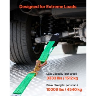 VEVOR Σετ Δεσίματος Τροχών με Ιμάντα Άξονα για Ρυμουλκούμενα, Αντοχ...