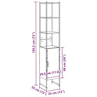 vidaXL Μοντέρνο Ντουλάπι Μπάνιου με Κομψό Σχέδιο και Λειτουργική Απ...