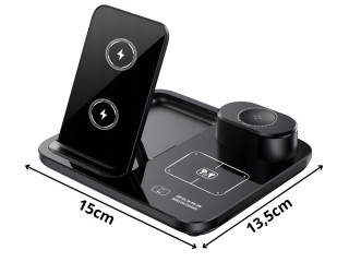 Verk Group Ασύρματος Φορτιστής Επαγωγής 3-σε-1 Γρήγορος για Ρολόι, ...