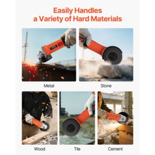 VEVOR Ηλεκτρικός Γωνιακός Τροχός 127mm, Υψηλής Ταχύτητας 5.4Amps 10... VEVOR Ηλεκτρικός Γωνιακός Τροχός 127mm, Υψηλής Ταχύτητας 5.4Amps 10...