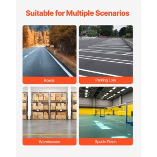 VEVOR Μηχανή Σήμανσης Γραμμών 24 x 13 x 35.4 in Μαύρη STHXJPQS4LKCH...