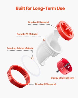 VEVOR Αυτόματη Τροφοδότης Κοτόπουλων με 4 Στόμια, Αδιάβροχο - Κατάλ...