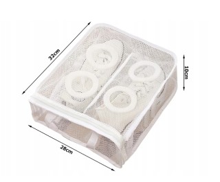 Δίχτυ-Τσάντα Πλυσίματος Παπουτσιών και Εσωρούχων με Φερμουάρ Λευκή ... Δίχτυ-Τσάντα Πλυσίματος Παπουτσιών και Εσωρούχων με Φερμουάρ Λευκή ...