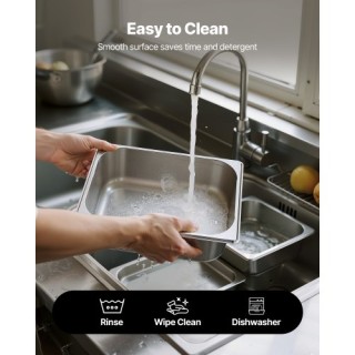 VEVOR Σετ 6 Ανοξείδωτα Μαγειρικά Σκεύη Ξενοδοχείου Βάθους 4 Ιντσών ... VEVOR Σετ 6 Ανοξείδωτα Μαγειρικά Σκεύη Ξενοδοχείου Βάθους 4 Ιντσών ...