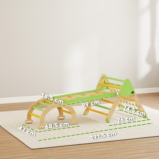 AIYAPLAY Παιδικό Πολυπαιχνίδι 8 σε 1 με Τρίγωνο, Λεία Επιφάνεια και...