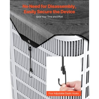 VEVOR Προστατευτικό Κάλυμμα Κλιματιστικού 910x910 mm Ανθεκτικό στα ...