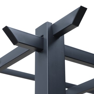 Δομή Outsunny Garden Pergola σε μαύρο μέταλλο 300 x 300 x 230 cm 84...