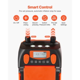 VEVOR Ασύρματη Αντλία SUP 20PSI με Επαναφορτιζόμενη Μπαταρία και Φω... VEVOR Ασύρματη Αντλία SUP 20PSI με Επαναφορτιζόμενη Μπαταρία και Φω...