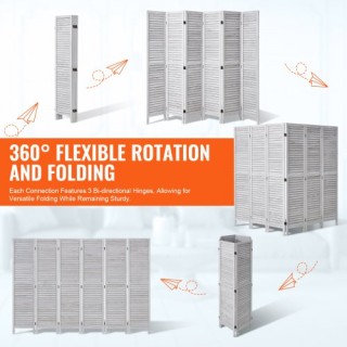 VEVOR Ξύλινο Διαχωριστικό Δωματίου 6 Πάνελ MZPF6MBWGBOSCMC4VV0 VEVOR Ξύλινο Διαχωριστικό Δωματίου 6 Πάνελ MZPF6MBWGBOSCMC4VV0