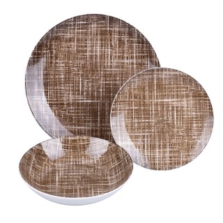 Villa DEste  Σετ πιάτων 18 τεμαχίων από πορσελάνη 6 θέσεων τραπεζιο...