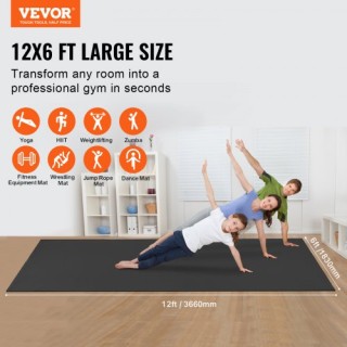 VEVOR Στρώμα Γυμναστικής Αντιολισθητικό (12x6ft)  DXYJD6YC12YCNHT5EV0