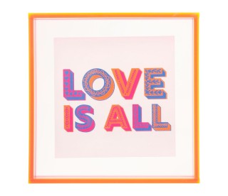 Ostaria Διακοσμητικό Τοίχου Ακρυλικό Love Ροζ 14x14εκ -37557 Ostaria Διακοσμητικό Τοίχου Ακρυλικό Love Ροζ 14x14εκ -37557