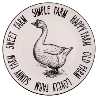 Villa DEste Σετ 6τμχ Επίπεδο πιάτο 265 cm από πορσελάνη με διακόσμ... Villa DEste Σετ 6τμχ Επίπεδο πιάτο 265 cm από πορσελάνη με διακόσμ...